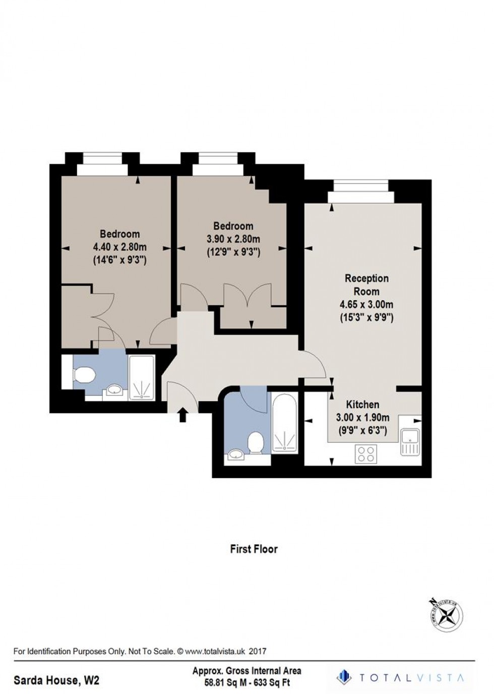 Floorplan for Sarda House, Queensway, London