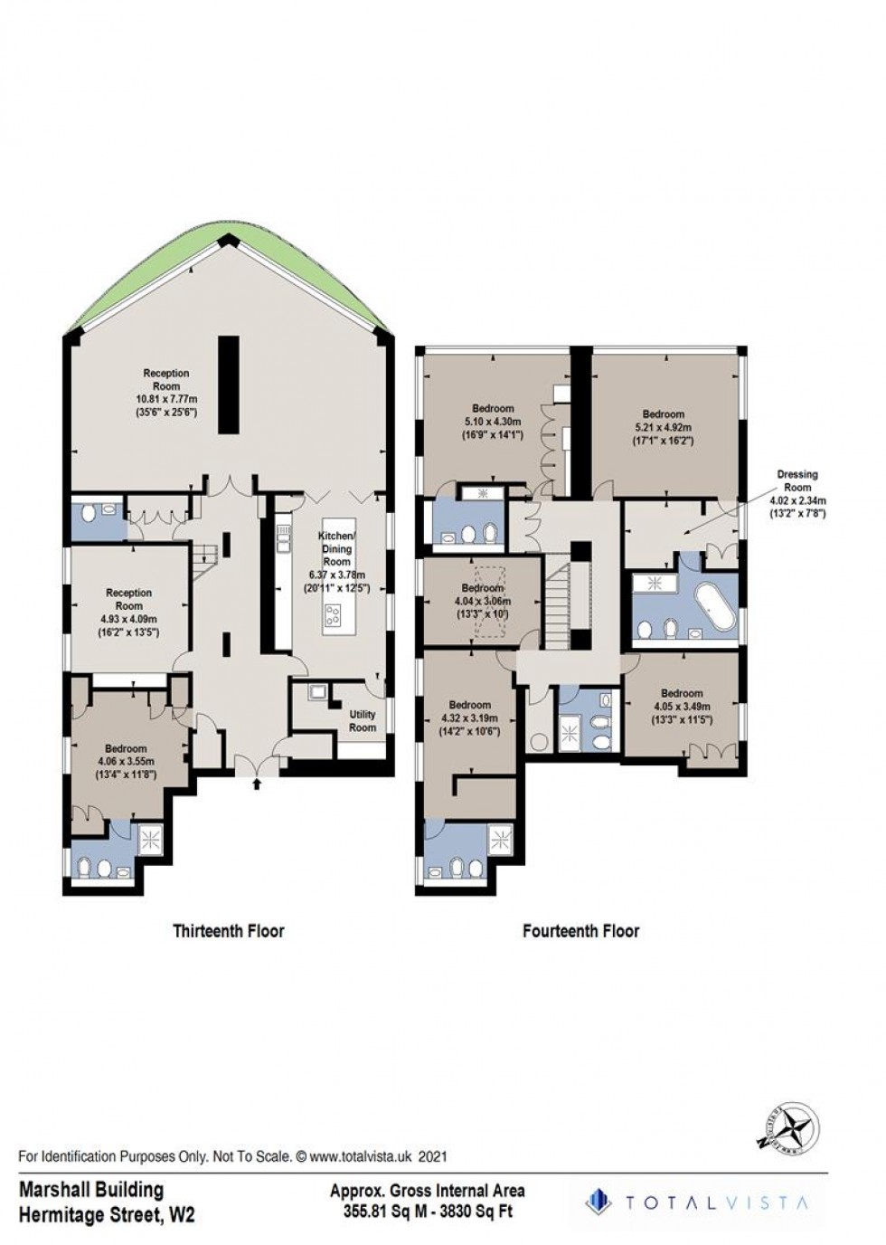 Floorplan for Marshall Building, Hermitage Street, London